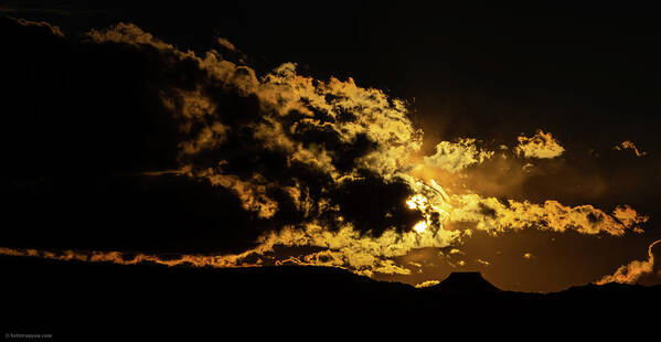 Sunset Poster featuring the photograph Cerro Pedernal West by Britt Runyon