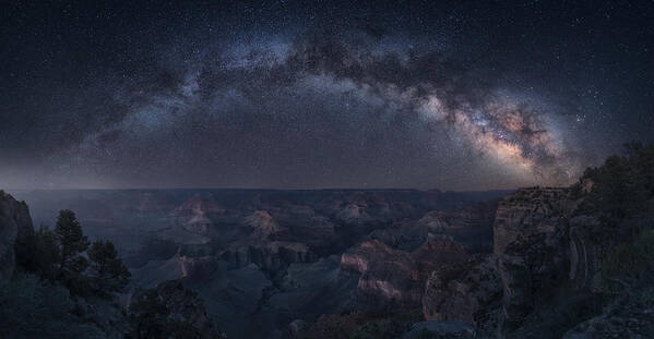 Grand Poster featuring the photograph Grand Canyon - Art Of Night by Carlos F. Turienzo