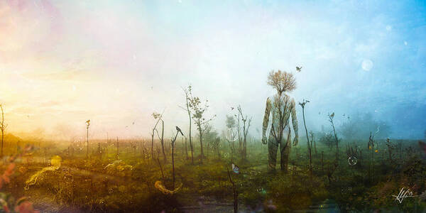 Surreal Landscape Poster featuring the digital art Internal Landscapes by Mario Sanchez Nevado