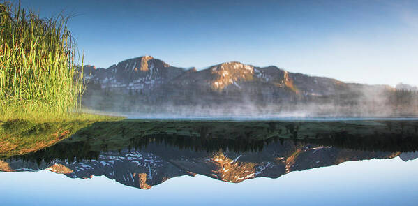 Scenics Poster featuring the photograph Little Molas Lake In The Morning Upside by Daniel Cummins