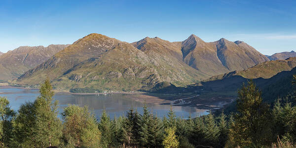 Bealach Na Ratagan Poster featuring the photograph Loch Duich and the Five Sisters of Kintail by Gary Eason