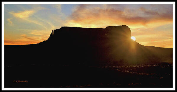 Monument Valley Poster featuring the photograph Monument Valley, Utah, Sunrise by A Macarthur Gurmankin