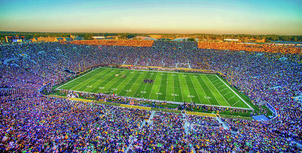 Notre Dame Stadium Poster featuring the photograph Notre Dame Stadium by Mountain Dreams