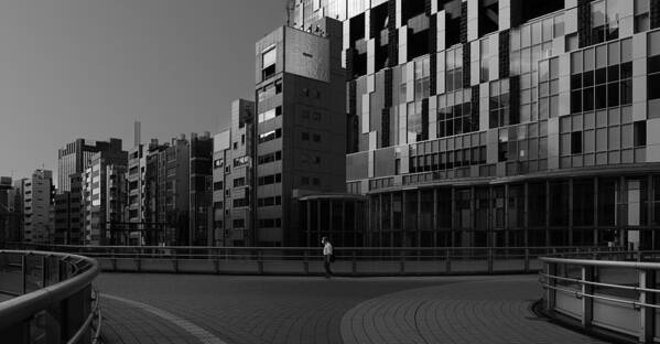 Cityscape Poster featuring the photograph Solitude In Shibuya by Yasuhiro Takachi