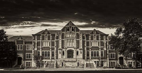 Ball State University Poster featuring the photograph Ball State University - Fine Arts Building #2 by Mountain Dreams