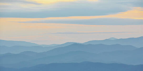 North Carolina Poster featuring the photograph Blue Ridge Sunset #2 by Bill Martin