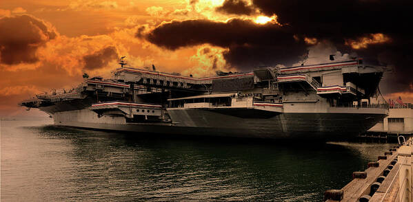 Uss Midway Poster featuring the photograph USS Midway #9 by Chris Smith