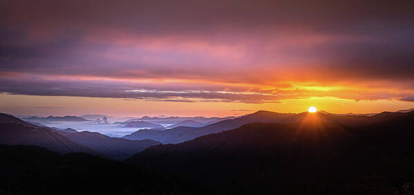 Maggie Valley Poster featuring the photograph A New Day Begins by Jordan Hill