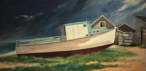 Novia Scotia Poster featuring the painting Approaching Storm by Keith Gantos