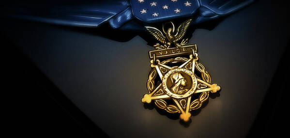 Medals Poster featuring the digital art Art - Medal of Honor by Matthias Zegveld