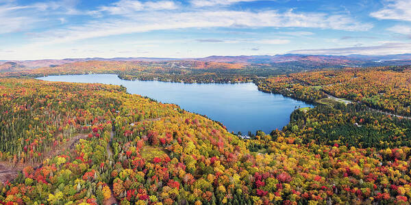 Pittsburg Poster featuring the photograph Back Lake Pittsburg New Hampshire October 2021 by John Rowe