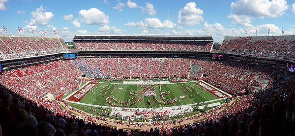 Gameday Poster featuring the photograph Bama Script A Panorama by Kenny Glover