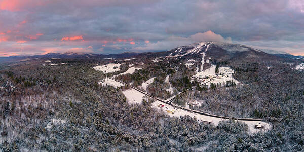 2021 Poster featuring the photograph Burke Mountain, VT at Sunset by John Rowe
