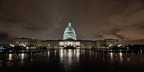Capitol Poster featuring the photograph Capitol Building Front by Doolittle Photography and Art