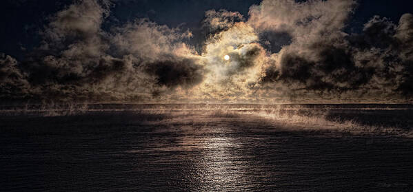 Awesome Sea Smoke Poster featuring the photograph Captivating Sea Smoke by Marty Saccone