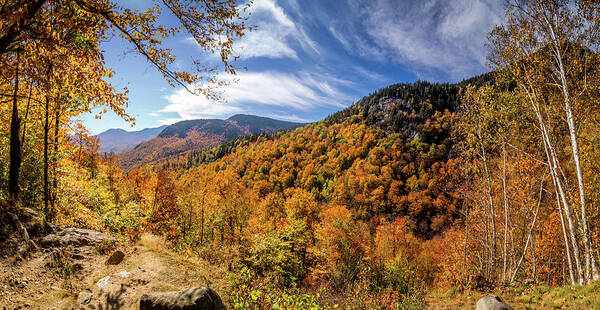 Autumn Foliage Poster featuring the photograph Evans Notch towards Beans Purchase by Jeff Folger