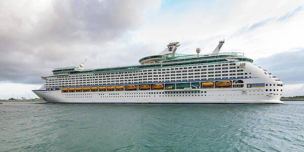 Explorer Of The Seas Poster featuring the photograph Explorer of the Seas in Port by Bradford Martin