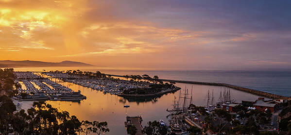 Dana Point Poster featuring the photograph Morning Colors Dana Point Harbor by Cliff Wassmann