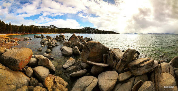 Lake Tahoe Poster featuring the photograph Nature's Stepping Stones by Ryan Huebel