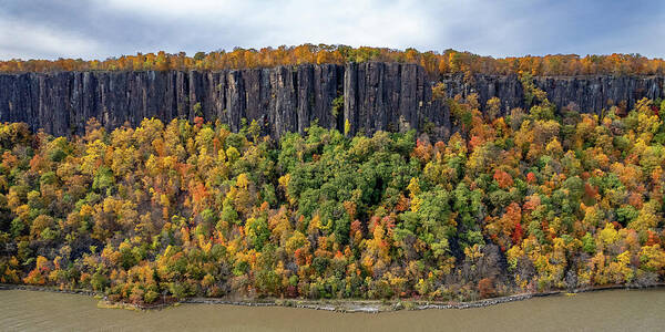 Autumn Poster featuring the photograph Palisade Cliffs in Autumn 3 by Kevin Suttlehan