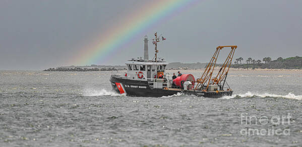 Rainbow Poster featuring the photograph Searching for the Pot of Gold at the end of the Rainbow by Dale Powell