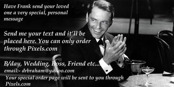 Lyrics Poster featuring the photograph Sinatra - Special Wishes Orders by Doc Braham