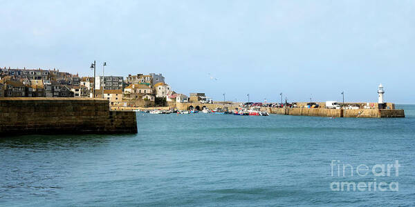 St. Ives Poster featuring the photograph St Ives Harbour by Terri Waters