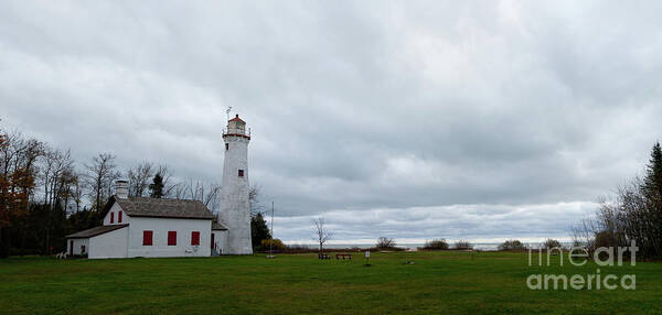 Sturgeon Poster featuring the photograph Sturgeon Point Ligthouse, Lake Huron by Rich S