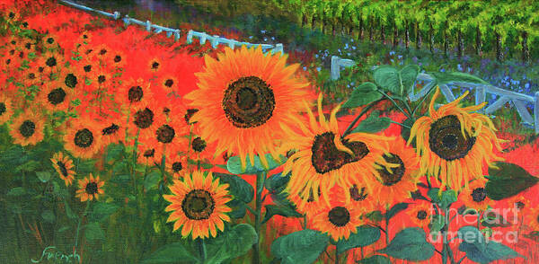 Sunflower Poster featuring the painting Sunflower Life by Jeanette French