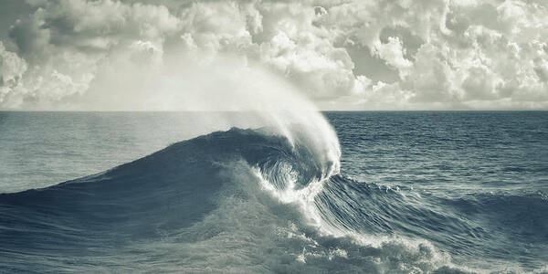 Wave Poster featuring the photograph The Rogue Wave by Lee Sie