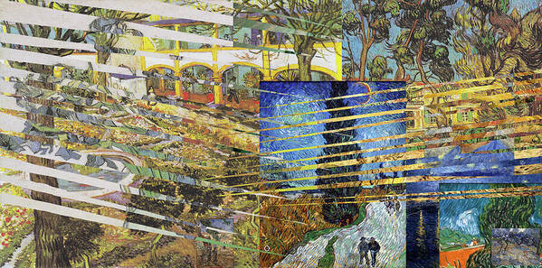 Vincent Van Gogh Poster featuring the digital art Van Gogh Mural Il by David Bridburg