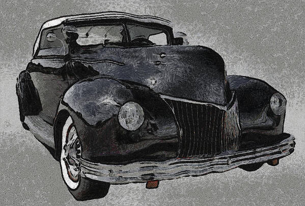  39 Custom Coupe Poster featuring the digital art 39 Custom Coupe by Ernest Echols