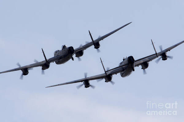 Avro Poster featuring the photograph Lancaster Moment by Airpower Art