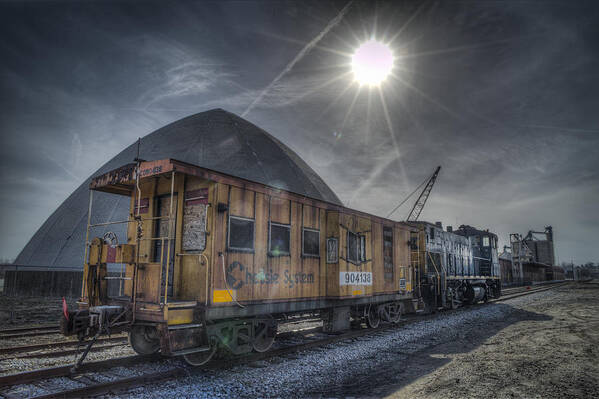 Csx Poster featuring the photograph 03.21.14 CSX Switcher - CO Caboose #032114 by Jim Pearson