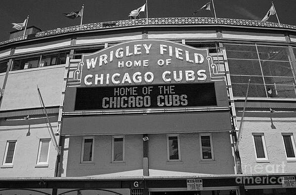 Wrigley Poster featuring the photograph 0600 Wrigley Field by Steve Sturgill