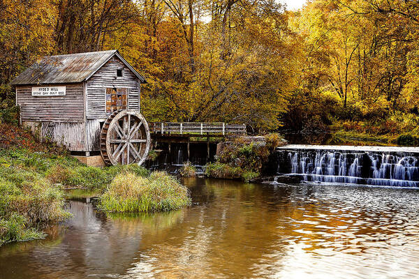 Hyde Poster featuring the photograph 0722 Hyde's Mill by Steve Sturgill