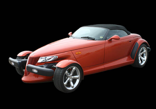 The Design Of The Prowler Was Said To Have Been Inspired After Chrysler Engineers Were Given Free Rein To Create Whatever They Wanted In A hot Rod Or sportster Type Vehicle Poster featuring the photograph 2002 Plymouth Prowler #1 by Jack Pumphrey