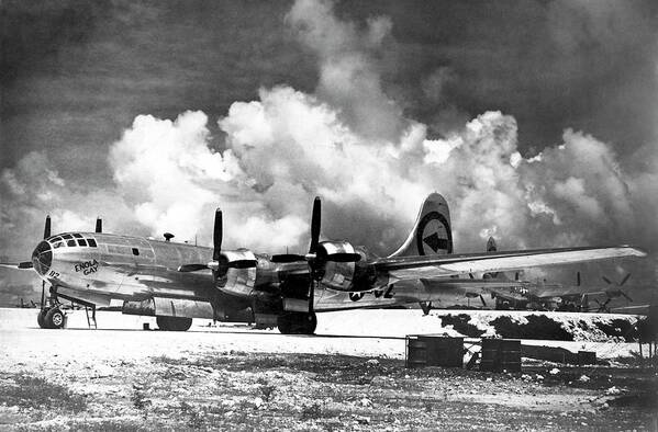Nobody Poster featuring the photograph Boeing B-29 'enola Gay' #1 by Us Air Force