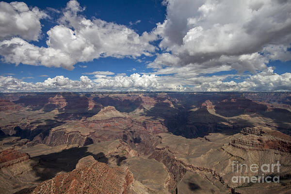 Grand Canyon Poster featuring the photograph Clouds over Grand Canyon #1 by Shishir Sathe