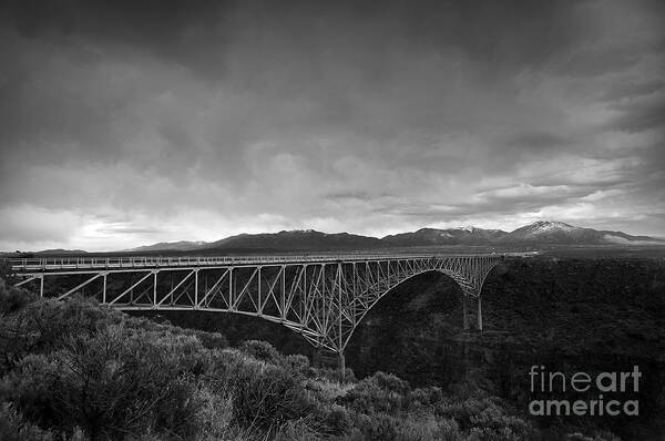 Black And White Photography Poster featuring the photograph Crossing the Rio Grande #1 by David Waldrop