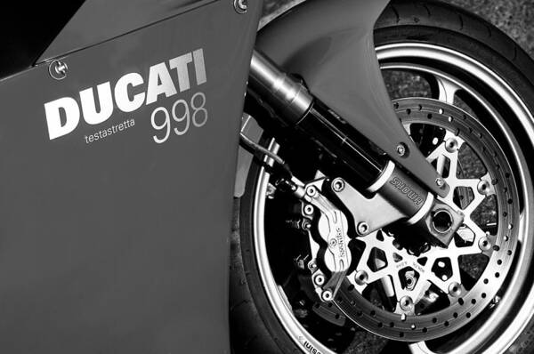 Ducati Testastretta 998 Poster featuring the photograph Ducati Testastretta 998 #1 by Jill Reger