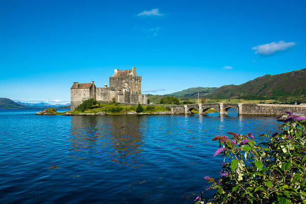 Scotland Poster featuring the photograph Eilean Donan Castle In Scotland #2 by Andreas Berthold