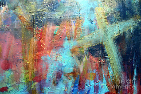 Cross Poster featuring the painting Ethereal #1 by Stacey Zimmerman