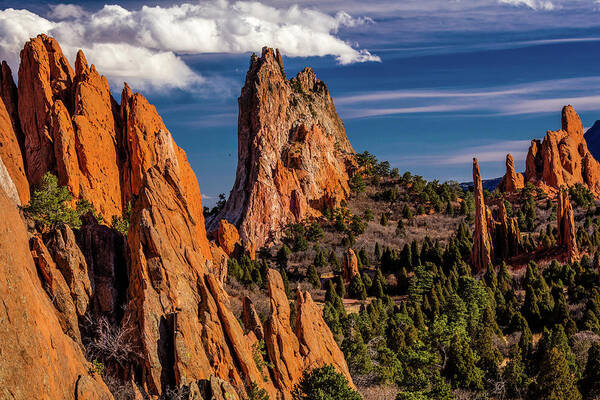 Photography Poster featuring the photograph Garden Of The Gods, Coloardo Springs #1 by Panoramic Images