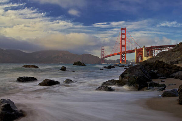 Bridge Poster featuring the photograph Golden Gate Bridge #1 by Evgeny Vasenev