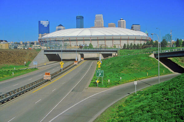 Photography Poster featuring the photograph Hubert H. Humphrey Metrodome #1 by Panoramic Images