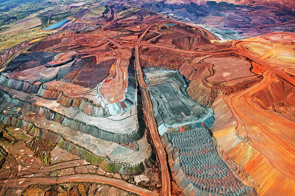 Mineral Poster featuring the photograph Iron Ore Mine, Mount Whaleback #1 by John W Banagan