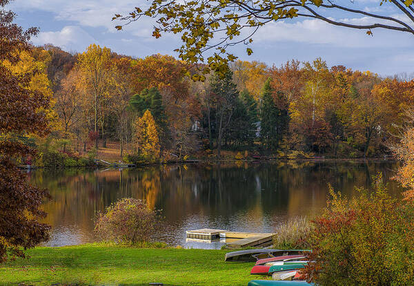 Fall Poster featuring the photograph Lake Lucerne #1 by Torrey McNeal