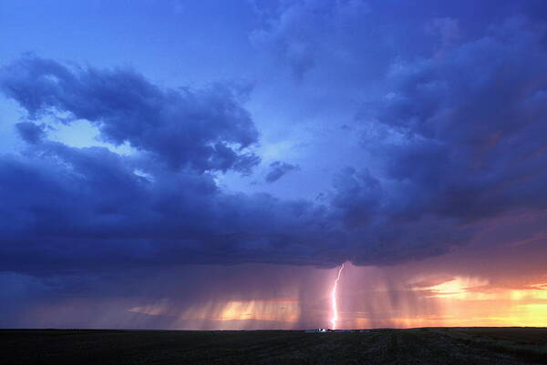 Lightning Poster featuring the photograph Lightning #1 by Jim Reed/science Photo Library