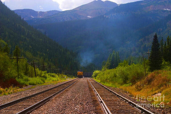Railroad Poster featuring the photograph Misty Mountain Train #1 by Steven Krull